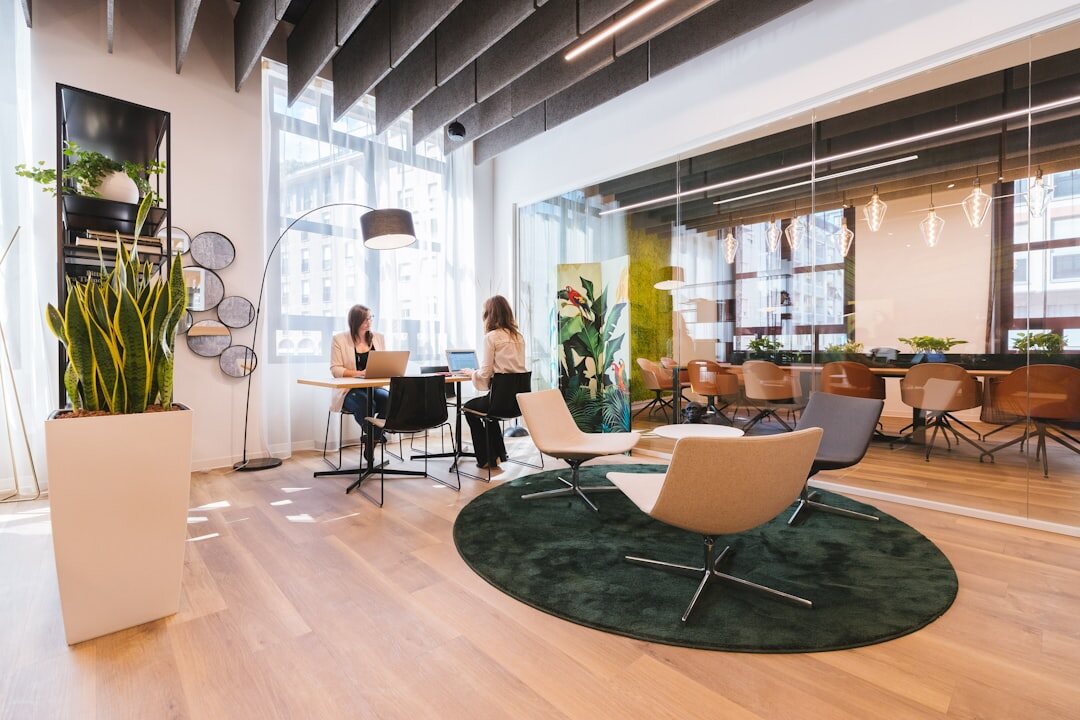 Modern office reception or contact area